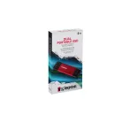 Kingston Technology Dual Portable, 2 TB, USB Type-A / USB Type-C, 3.2 Gen 2 (3.1 Gen 2), 1050 MB/s, Fekete, Vörös