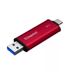   Kingston Technology Dual Portable, 2 TB, USB Type-A / USB Type-C, 3.2 Gen 2 (3.1 Gen 2), 1050 MB/s, Fekete, Vörös