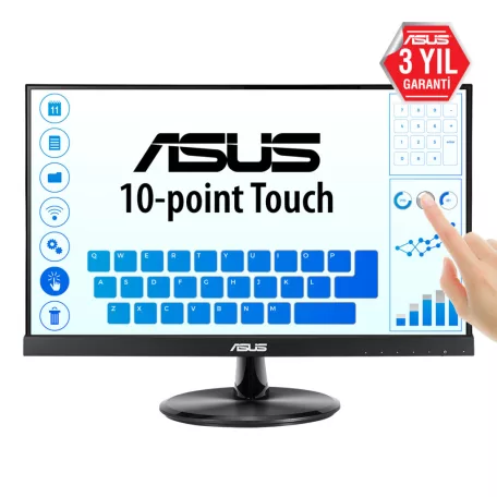 ASUS VT229H, 54,6 cm (21.5"), 1920 x 1080 pixelek, Full HD, LED, 5 ms, Fekete