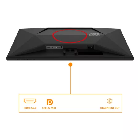 AOC G4 27G4ZRE, 68,6 cm (27"), 1920 x 1080 pixelek, Full HD, LED, 1 ms, Fekete, Vörös
