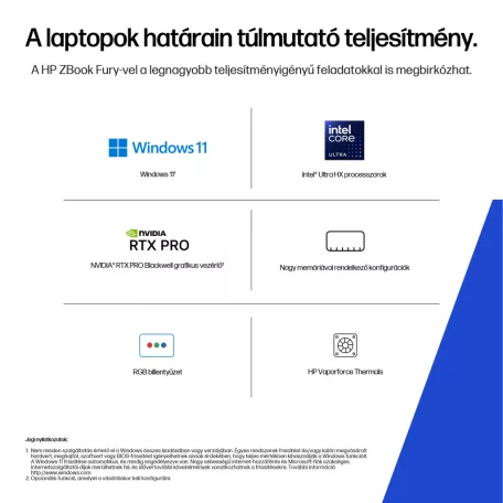 HP ZBook Fury G1i, Intel Core Ultra 7, 40,6 cm (16"), 1920 x 1200 pixelek, 32 GB, 1 TB, Windows 11 Pro