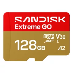   SanDisk Extreme GO, 128 GB, MicroSDXC, UHS-I, 240 MB/s, 120 MB/s, Class 3 (U3)