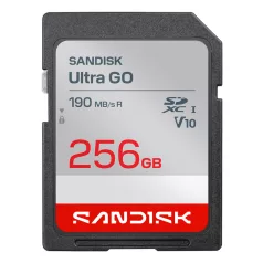   SanDisk Ultra GO, 256 GB, SDXC, UHS-I, 190 MB/s, Class 3 (U3), V10