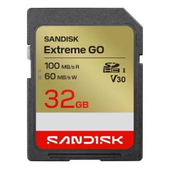   SanDisk Extreme GO, 32 GB, SDHC, UHS-I, 100 MB/s, 60 MB/s, Class 3 (U3)