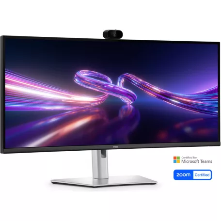 DELL Pro P P3426WEV, 86,6 cm (34.1"), 3440 x 1440 pixelek, Wide Quad HD, LCD, 8 ms, Fekete, Ezüst