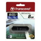 Transcend JetFlash elite 600, 8 GB, USB A típus, 2.0, Kupakos, 15 g, Fekete