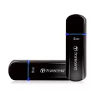 Transcend JetFlash elite 600, 8 GB, USB A típus, 2.0, Kupakos, 15 g, Fekete