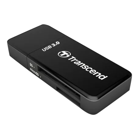 Transcend RDF5, MicroSDHC, MicroSDXC, SDHC, SDXC, Fekete, CE/FCC/BSMI/KC/RCM/EAC, USB 3.2 Gen 1 (3.1 Gen 1) Type-A, 5 V, 24 mm