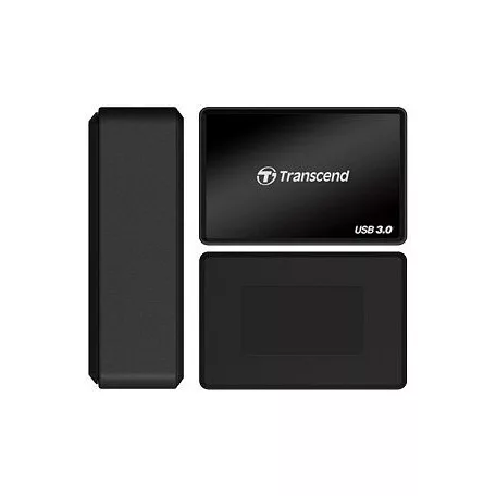Transcend CFast 2.0 USB3.0, CF, CF II típus, Fekete, CE/FCC/BSMI/KC/RCM/EAC, USB 3.2 Gen 1 (3.1 Gen 1), 5 V, 67,6 mm