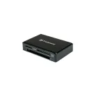 Transcend RDF8, CF, MicroSDHC, MicroSDXC, SD, SDHC, SDXC, Fekete, CE/FCC/BSMI/KC/RCM/EAC, Micro-USB, USB, 5 V