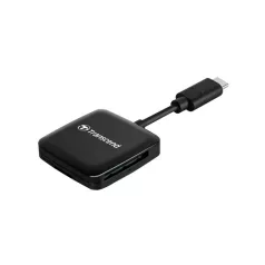   Transcend RDC3, MicroSDHC, MicroSDXC, SDHC, SDXC, Fekete, CE/FCC/BSMI/KC/RCM/EAC, USB 3.2 Gen 1 (3.1 Gen 1) Type-C, 115 mm, 30 mm