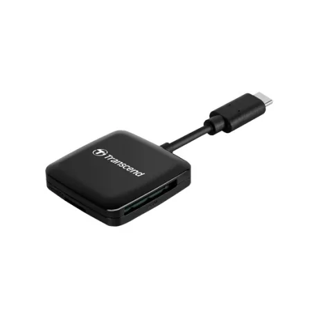 Transcend RDC3, MicroSDHC, MicroSDXC, SDHC, SDXC, Fekete, CE/FCC/BSMI/KC/RCM/EAC, USB 3.2 Gen 1 (3.1 Gen 1) Type-C, 115 mm, 30 mm