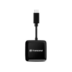   Transcend RDC3, MicroSDHC, MicroSDXC, SDHC, SDXC, Fekete, CE/FCC/BSMI/KC/RCM/EAC, USB 3.2 Gen 1 (3.1 Gen 1) Type-C, 115 mm, 30 mm