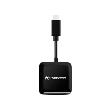 Transcend RDC3, MicroSDHC, MicroSDXC, SDHC, SDXC, Fekete, CE/FCC/BSMI/KC/RCM/EAC, USB 3.2 Gen 1 (3.1 Gen 1) Type-C, 115 mm, 30 mm