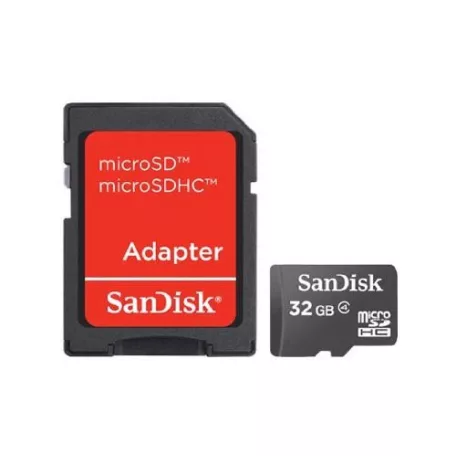 SanDisk SDSDQM-032G-B35A, 32 GB, MicroSDHC, Class 4, Fekete