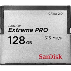   SanDisk SDCFSP-128G-G46D, 128 GB, CFast 2.0, 525 MB/s, 450 MB/s, Fekete, Ezüst