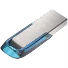 SanDisk Ultra Flair, 128 GB, USB A típus, 3.2 Gen 1 (3.1 Gen 1), 150 MB/s, Kupak nélküli, Kék, Ezüst