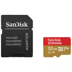   SanDisk SDSQXAF-032G-GN6AT, 32 GB, MicroSDHC, UHS-I, 100 MB/s, Class 3 (U3), Ütésálló, Hőálló, Vízálló