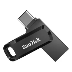   SanDisk Ultra Dual Drive Go, 256 GB, USB Type-A / USB Type-C, 3.2 Gen 1 (3.1 Gen 1), 150 MB/s, Forgó, Fekete