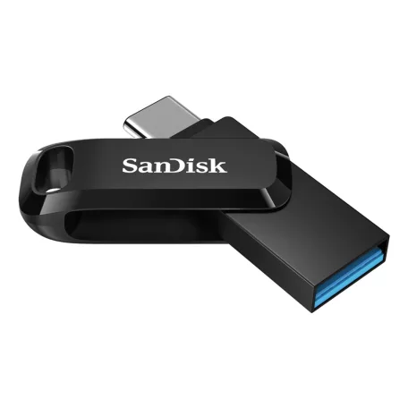 SanDisk Ultra Dual Drive, 128 GB, USB Type-A / USB Type-C, 3.2 Gen 1 (3.1 Gen 1), 150 MB/s, Tolattyú, Fekete, Ezüst