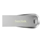 SanDisk Ultra Luxe, 64 GB, USB A típus, 3.2 Gen 1 (3.1 Gen 1), 150 MB/s, Kupak nélküli, Ezüst