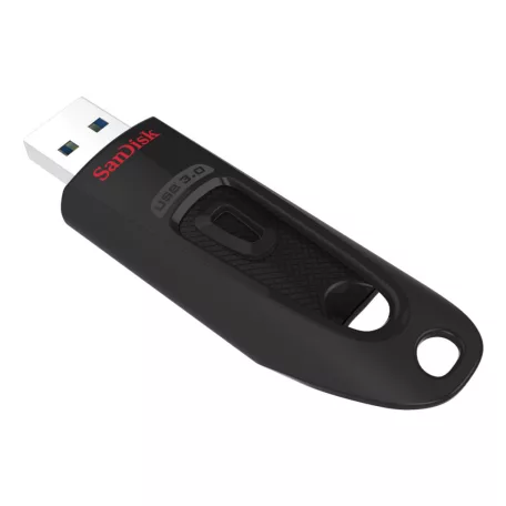 SanDisk Ultra, 64 GB, USB A típus, 3.2 Gen 1 (3.1 Gen 1), 100 MB/s, Tolattyú, Fekete