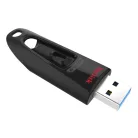 SanDisk Ultra, 64 GB, USB A típus, 3.2 Gen 1 (3.1 Gen 1), 100 MB/s, Tolattyú, Fekete
