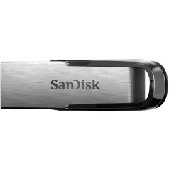   SanDisk Ultra Flair, 32 GB, USB A típus, 3.2 Gen 1 (3.1 Gen 1), 150 MB/s, Kupak nélküli, Fekete, Rozsdamentes acél