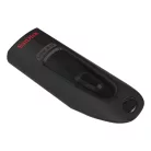 SanDisk Ultra, 256 GB, USB A típus, 3.2 Gen 1 (3.1 Gen 1), 100 MB/s, Tolattyú, Fekete