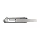 SanDisk Ultra Dual Drive Luxe, 256 GB, USB Type-A / USB Type-C, 3.2 Gen 1 (3.1 Gen 1), 150 MB/s, Forgó, Rozsdamentes acél