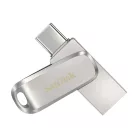 SanDisk Ultra Dual Drive Luxe, 512 GB, USB Type-A / USB Type-C, 3.2 Gen 1 (3.1 Gen 1), 150 MB/s, Forgó, Rozsdamentes acél