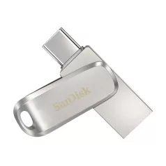   SanDisk Ultra Dual Drive Luxe, 512 GB, USB Type-A / USB Type-C, 3.2 Gen 1 (3.1 Gen 1), 150 MB/s, Forgó, Rozsdamentes acél