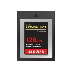  SanDisk SDCFE-128G-GN4NN, 128 GB, CFexpress, 1700 MB/s, 1200 MB/s, Fekete