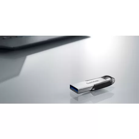 SanDisk Ultra Flair, 512 GB, USB A típus, 3.2 Gen 1 (3.1 Gen 1), 150 MB/s, Kupak nélküli, Ezüst
