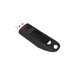   SanDisk Ultra, 512 GB, USB A típus, 3.2 Gen 1 (3.1 Gen 1), 100 MB/s, Tolattyú, Fekete