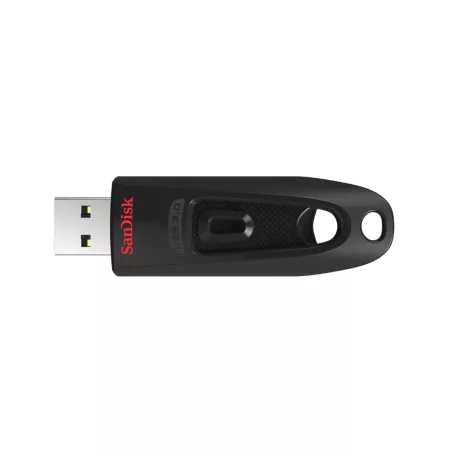 SanDisk Ultra, 512 GB, USB A típus, 3.2 Gen 1 (3.1 Gen 1), 100 MB/s, Tolattyú, Fekete