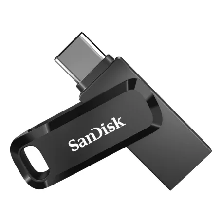 SanDisk Ultra Dual Drive Go, 512 GB, USB Type-A / USB Type-C, 3.2 Gen 1 (3.1 Gen 1), 150 MB/s, Forgó, Fekete