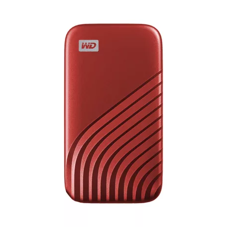 Western Digital My Passport, 1 TB, USB C-típus, 3.2 Gen 2 (3.1 Gen 2), 1050 MB/s, Jelszavas védelem, Vörös