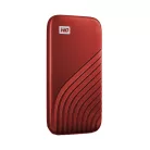 Western Digital My Passport, 1 TB, USB C-típus, 3.2 Gen 2 (3.1 Gen 2), 1050 MB/s, Jelszavas védelem, Vörös