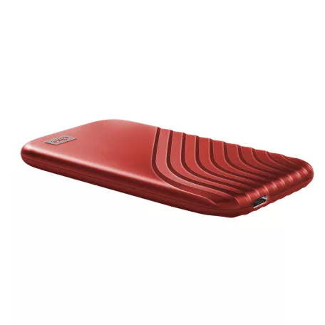 Western Digital My Passport, 1 TB, USB C-típus, 3.2 Gen 2 (3.1 Gen 2), 1050 MB/s, Jelszavas védelem, Vörös