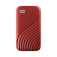   Western Digital My Passport, 2 TB, USB C-típus, 3.2 Gen 2 (3.1 Gen 2), 1050 MB/s, Jelszavas védelem, Vörös