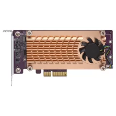 QNAP QM2-2S-220A, PCIe, M.2, PCIe 2.0, Arany, M.2 22110/2280