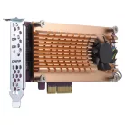 QNAP QM2-2S-220A, PCIe, M.2, PCIe 2.0, Arany, M.2 22110/2280