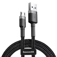   Baseus Cafule USB-Micro-USB kábel, 1m, 2.4A (szürke-fekete)