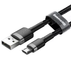   Baseus Cafule USB-Micro-USB kábel, 1m, 2.4A (szürke-fekete)