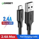 UGREEN USB-Micro USB kábel, QC 3.0, 2.4A, 0.5m (fekete)