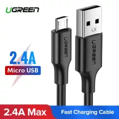 UGREEN USB-Micro USB kábel, QC 3.0, 2.4A, 2m (fehér)