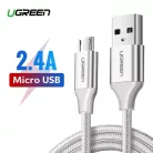 UGREEN USB-Micro USB kábel, QC 3.0, 2.4A, 2m (fehér)