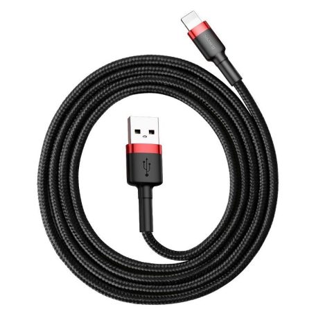 Baseus Cafule 1,5A 2 m-es Lightning USB-kábel (fekete-piros)
