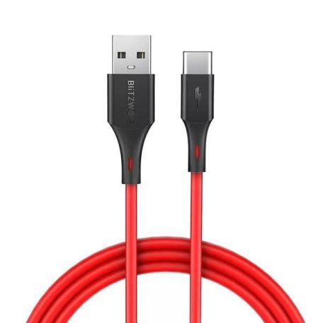 USB-kábel USB-C-hez BlitzWolf BW-TC15 3A 1,8 m (piros)